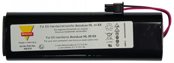 Akku für Handlampe / Knickkopfleuchte AccuLux HL25 Ex