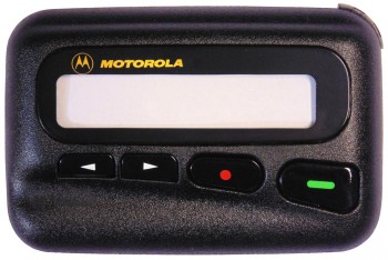 LX2 - Gehäuseoberteil "Motorola". Oberschale mit Displayscheibe, Tasten und Batteriekontakten.