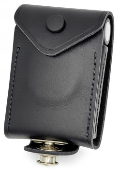 Ledertasche für Swissphone s.QUAD Typ: SGT, TENAX, neutral, Klapptasche mit Displayausschnitt