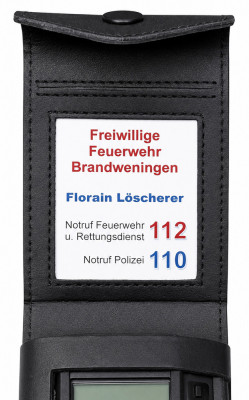 Ledertasche für Swissphone s.QUAD Typ: DELUXE Premium