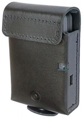 Ledertasche für AIRBUS P8GR schwarz - mit Druckknopf